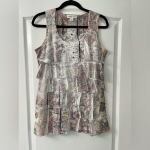 Coldwater Creek Ruffled/Layered Tank